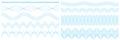 Blue guilloche lines or spirograph background vector illustration