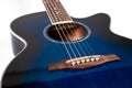 Blue guitar Royalty Free Stock Photo