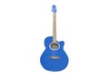 Blue guitar Royalty Free Stock Photo