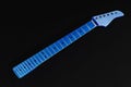 Blue Guitar neck, maple and ebony fingerboard neck with round do