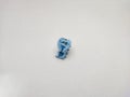 Blue Hair Clip made of Plastic on the Isolated White Background Royalty Free Stock Photo