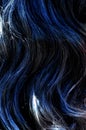 Blue hair texture Royalty Free Stock Photo
