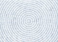 Blue halftone concentric circles pattern with dotted ripple texture Royalty Free Stock Photo
