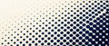 Blue halftone dot pattern background texture on paper Royalty Free Stock Photo