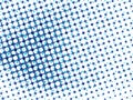 Blue Halftone dots background pattern. Royalty Free Stock Photo