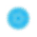 Blue Halftone Gradation. Abstract Logo. Texture Gradation. Dot Retro. Circle Gradation. Gradient Element. Graphic Set. Effect Dots