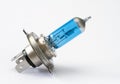 Blue halogen headlight bulb Royalty Free Stock Photo