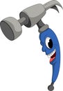 Blue hammer cartoon