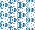 Blue handdrawn seamless pattern. Hand drawn waterc