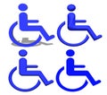 Blue Handicap icons