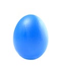Blue handmade easter eggs isolated