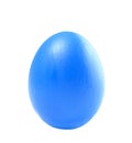 Blue handmade easter eggs isolated Royalty Free Stock Photo