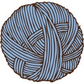 Blue Hank of Yarn