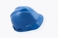 Blue Hardhat On White Royalty Free Stock Photo
