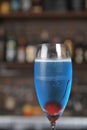 Blue Hawaii cocktail Royalty Free Stock Photo