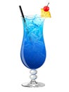 Blue Hawaii cocktail