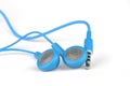 Blue headphones