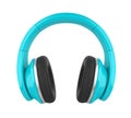 Blue Headphones Isolated