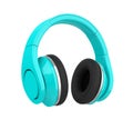 Blue Headphones Isolated