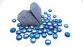 Blue Heart on blue pebbles