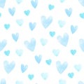 Blue heart pattern Royalty Free Stock Photo