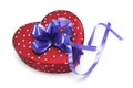 Blue Heart-shaped Gift Box Royalty Free Stock Photo