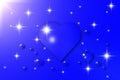 Blue heart shaped water droplets on a beautiful blue background Royalty Free Stock Photo