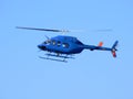 Blue helicopter