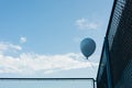 Blue helium balloon
