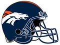 The blue helmet of the Denver Broncos American football team