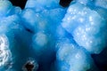 Blue hemimorphite detail. Royalty Free Stock Photo