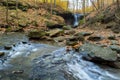 Blue Hen Falls in Autumn Royalty Free Stock Photo