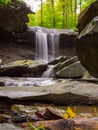 Blue Hen Falls Waterfall in Forest Cuyahoga Valley National Park Royalty Free Stock Photo