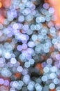 Blue heptagon bokeh