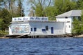 The Blue Heron Giftshop, Kenora, from the water of Lake of the Woods