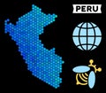 Blue Hexagon Peru Map