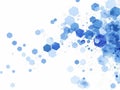 Blue Hexagonal Abstract Pattern Royalty Free Stock Photo