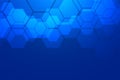 Blue hexagonal medical and healthcare style background