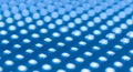 Blue hexagonal mesh background with glossy 3D bubbles texture seamless pattern for modern design and technology concepts Royalty Free Stock Photo