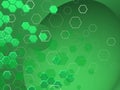 TECH Hexagons in differnts shaphes OVER bright bACKGROUND Royalty Free Stock Photo