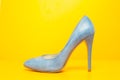 Blue high heels shoes Royalty Free Stock Photo