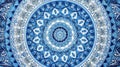 A Blue historical Islamic pattern AI, Generated Image