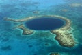 Blue Hole, Belize (aerial) Royalty Free Stock Photo