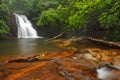 Blue Hole Waterfall, high shoal trail Royalty Free Stock Photo