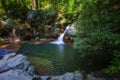 Blue Hole Waterfalls in Cherokee National Forest Royalty Free Stock Photo