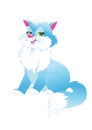 Blue home cat Royalty Free Stock Photo