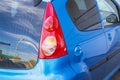 Blue honda jazz Car light Royalty Free Stock Photo