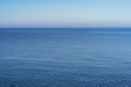 Blue horizon Calm Sea Ocean And Blue Sky Background