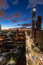 Blue hour Bogota city view Royalty Free Stock Photo