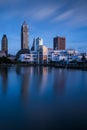 Blue Hour - Downtown Cleveland, Ohio Royalty Free Stock Photo